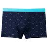 Cotton Printed Men's Underwear Mid High Waist Plus Size Flat Corner Pants