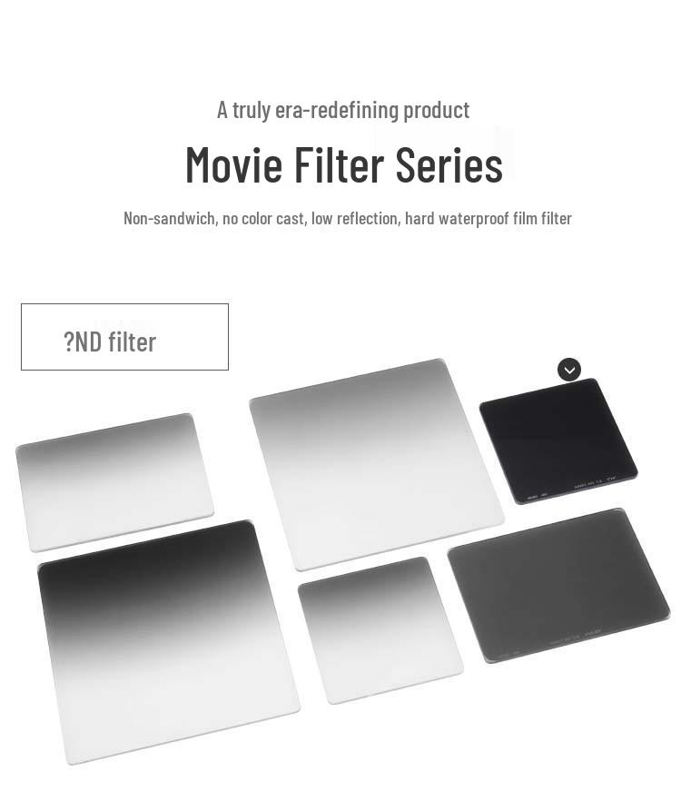 8NiSi Tiansi 4x5.65 Cinema ND Filter ND0.3-2.1 Neutral Density Film Filter