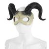 Plastic Halloween Mask Animal Demon Mask Funny Sheep Horn Mask  Masquerade