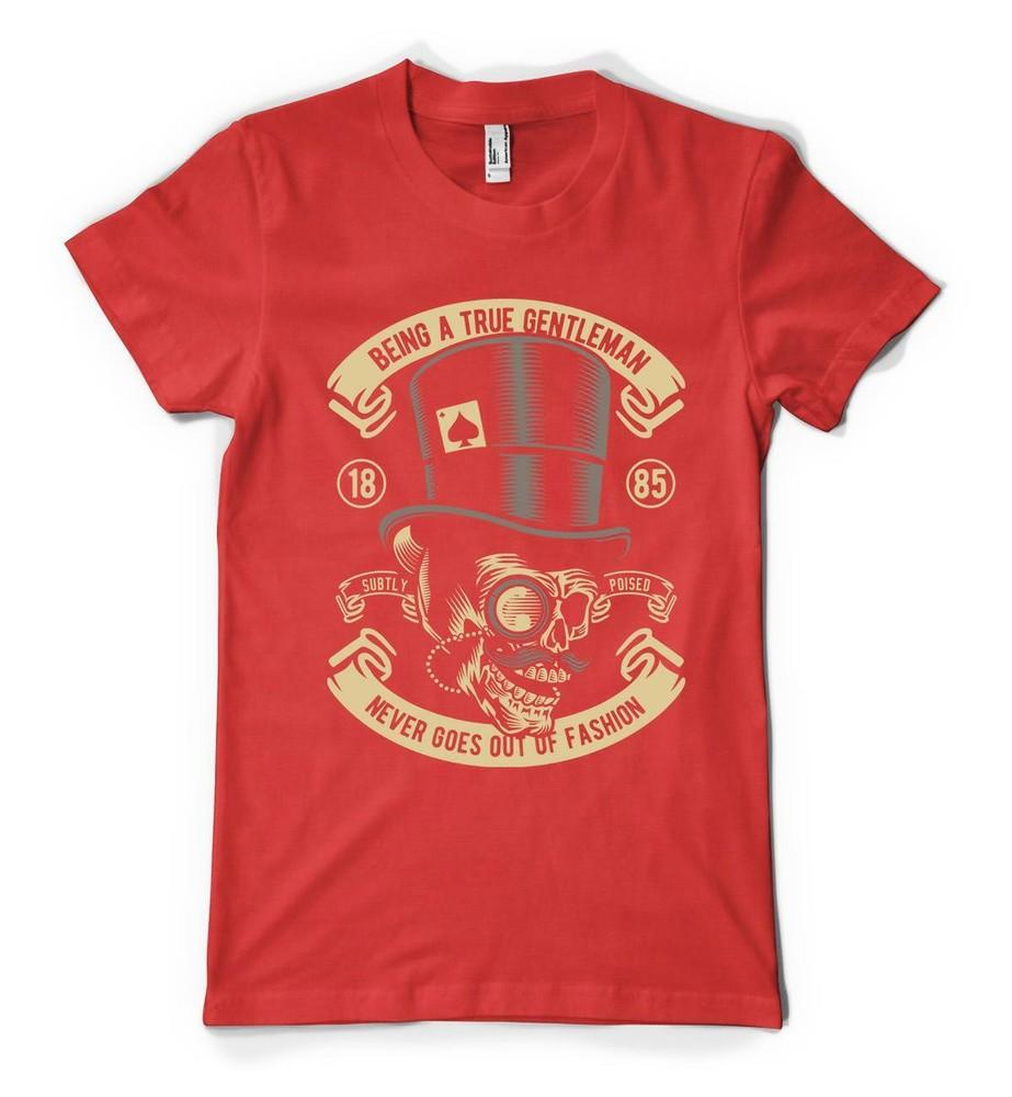 Bnwt Steampunk Skull A Gentleunisex Never Goes Out Of Fashion Adult Kids TShirt 2XL