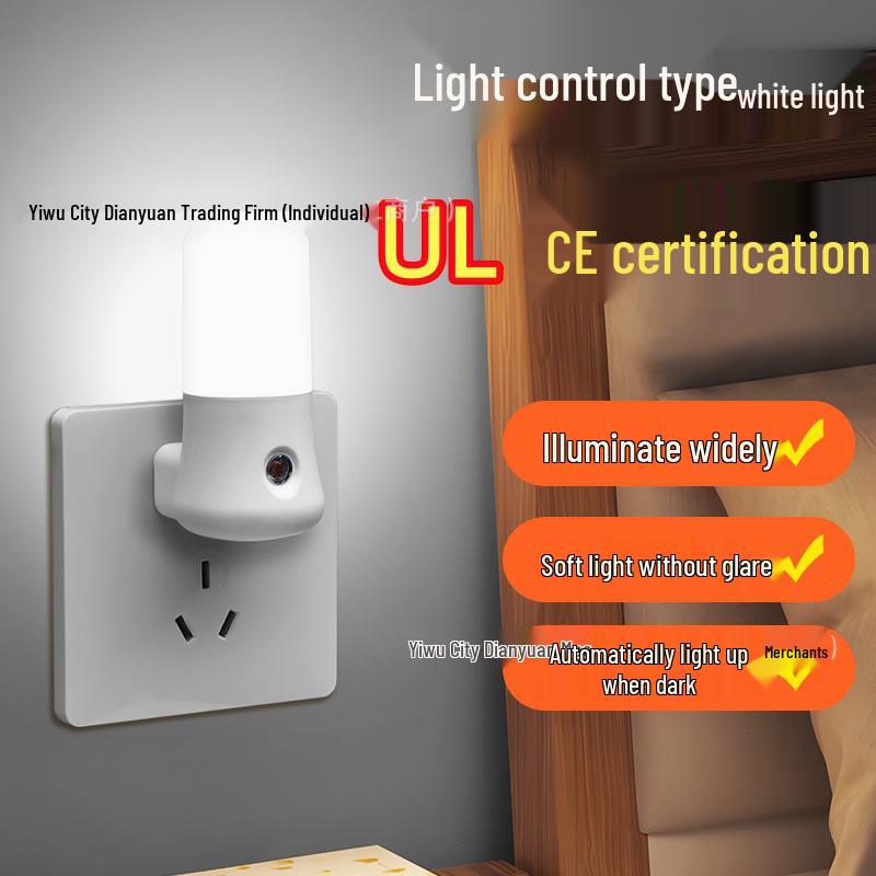 Smart LED Sensor Night Light - Energy-Saving, Plug-In, Creative Gift