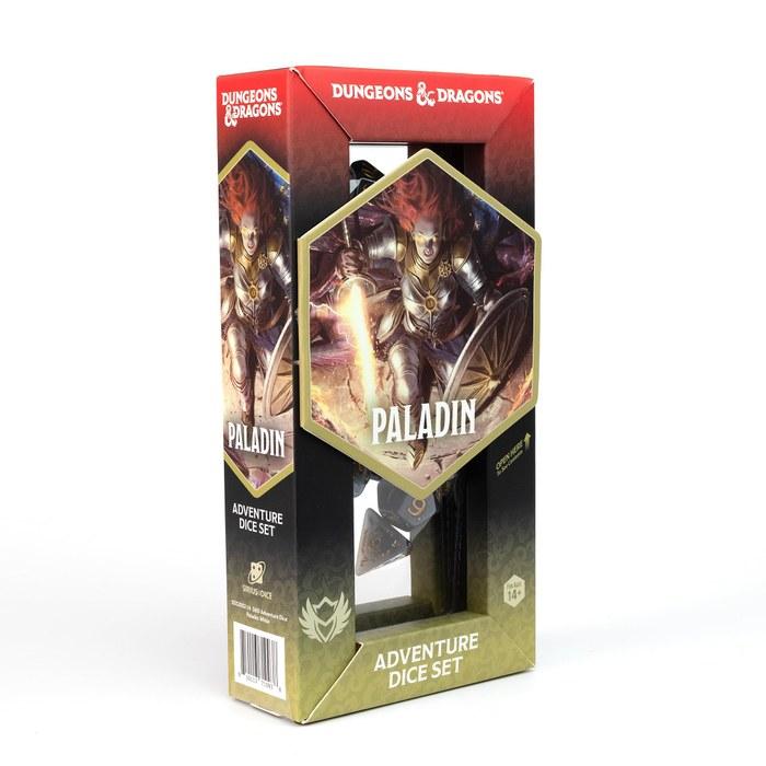 D&D Adventure Dice (Paladin Class: White) Gray 16mm or 19mm