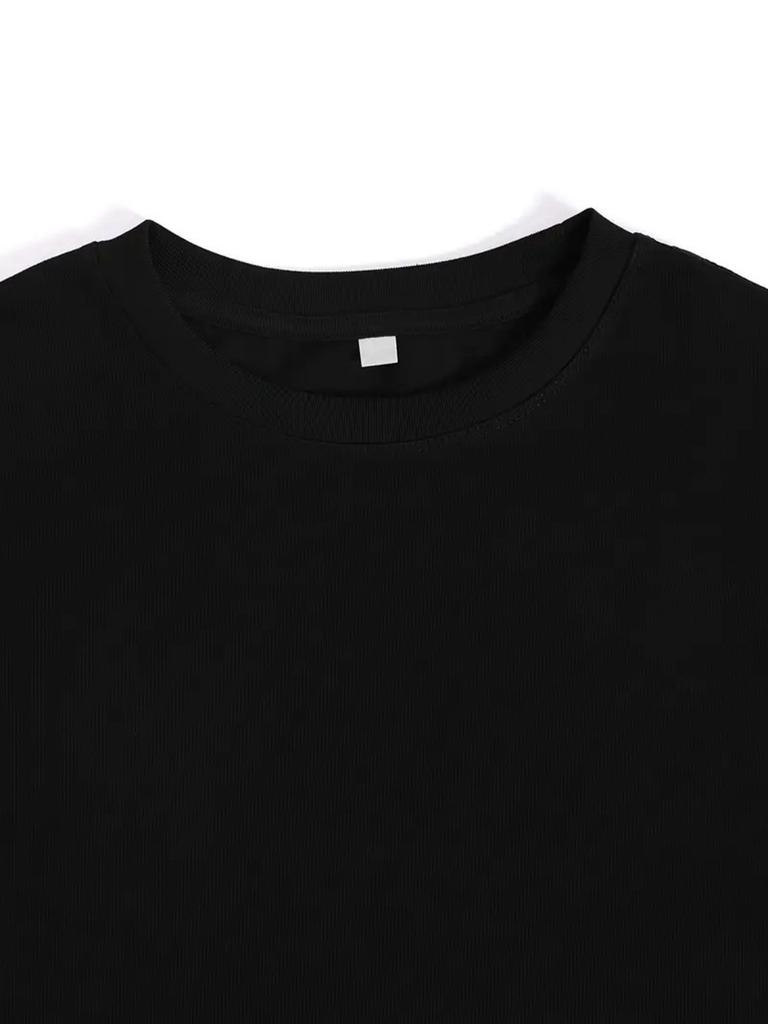 Glitter Lip Print T-shirt, Casual Crew Neck, Short Sleeve, Relaxed Fit, All-season Casual T-shirt
