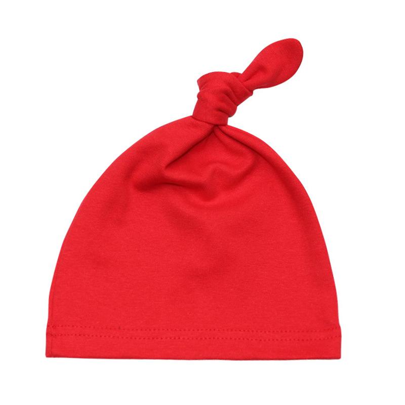 1Pc Baby Girls Soft Kids Gifts Fashion Newborn Headwear Handmade Cotton Clothing Decoration Caps Skin-friendly Knot Infant Hats