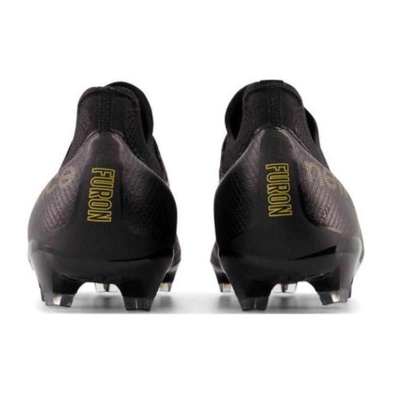 New Balance Furon v7 Pro Men Round Toe Comfort Training FG Firm Ground Fabric Composite Soccer Cleats Black SF1FBK7