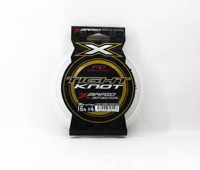 YGK X-Geflecht Absorber Fluorocarbon Vorfach Straffer Knoten 30m 16lb (8247)