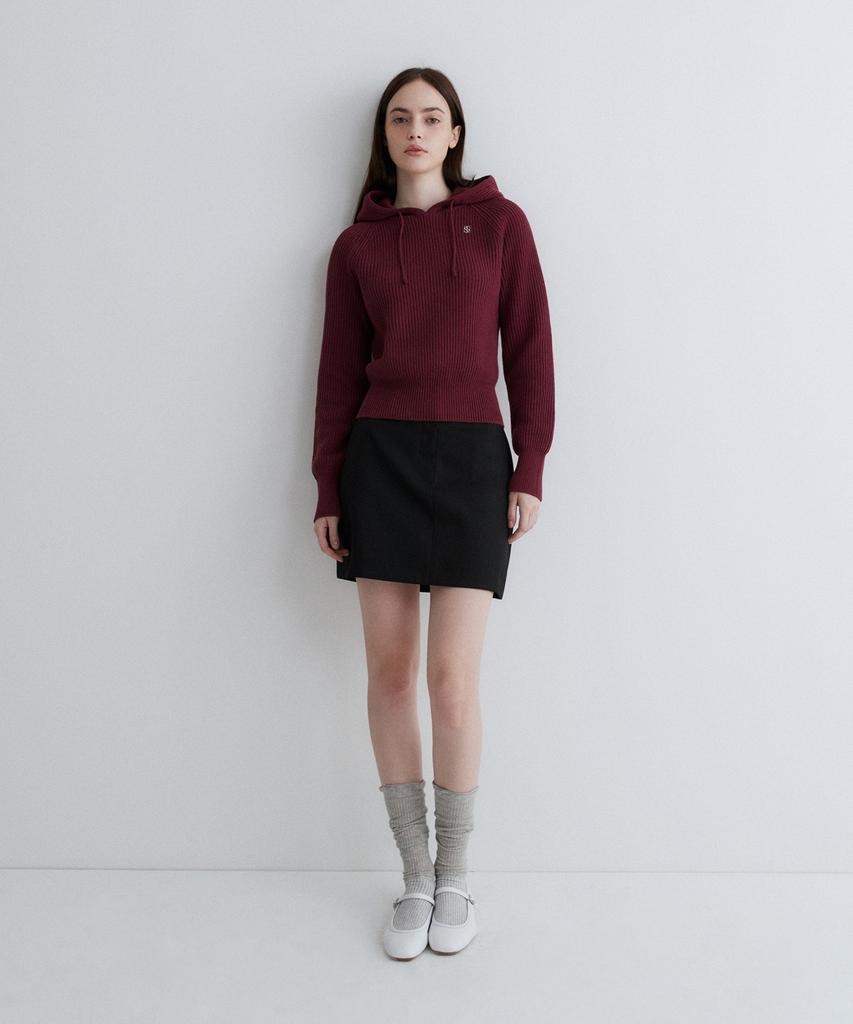 SUARE WOMEN 100% Cotton Crop Hooded Knit - 5 Colors