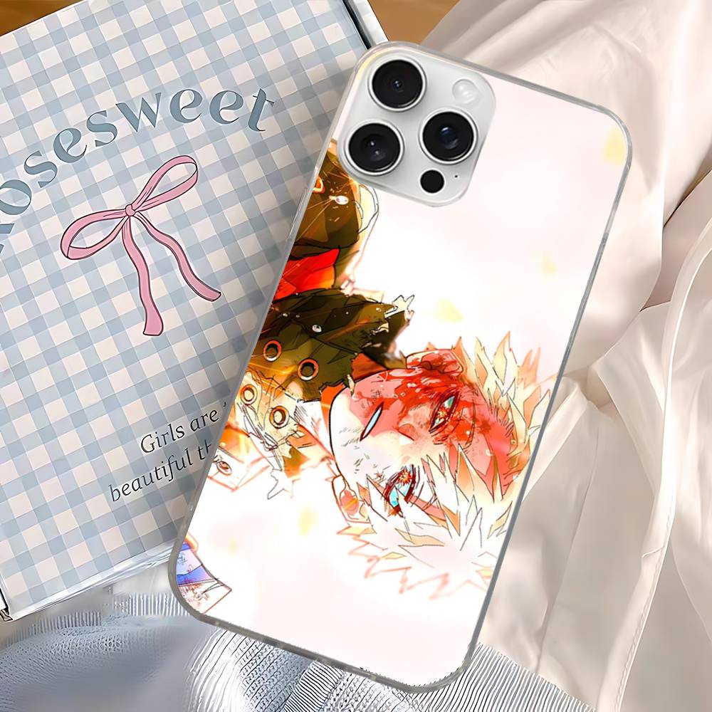 Anime B-Bakugo Katsuki For iPhone 17 16 15 14 Plus 13 12 11 Pro Max Phone Cover Back Satin Colorful Surface