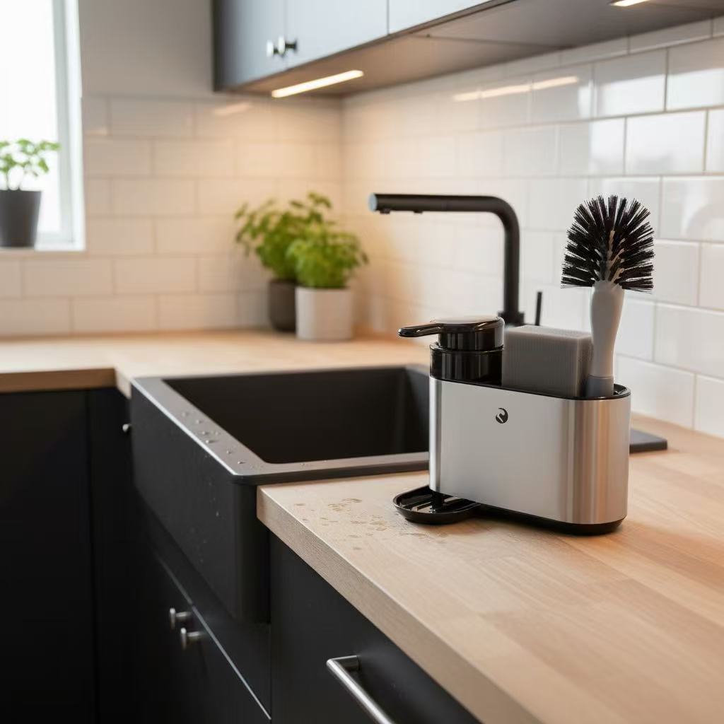 DISPYN Steel Stainless Steel Dishwashing Liquid Dispenser