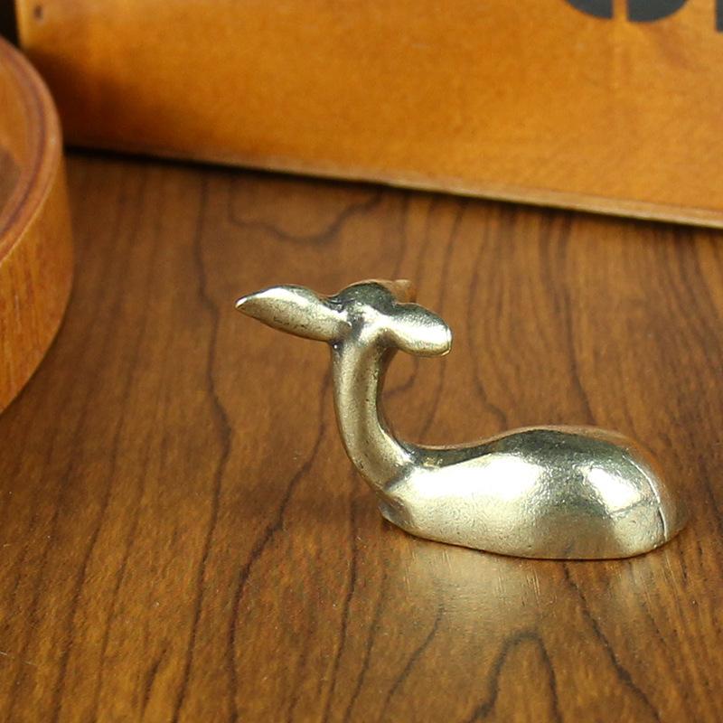 Deer Ornament Christmas Ornament Brass Sika Deer Copper Creative Desktop Pure Copper Ornament