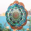 3d Wind Spinner Design 12inch Garden Laser Cut Hanging Wind Spinners Metal Kinetic Yard Art Deco In