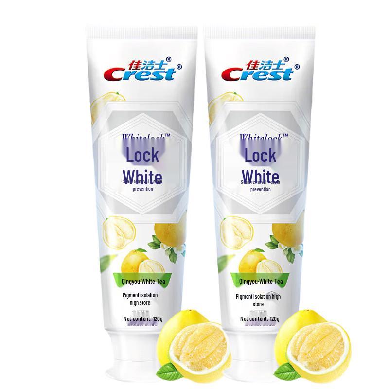 Crest Dual-Color Lock White Toothpaste