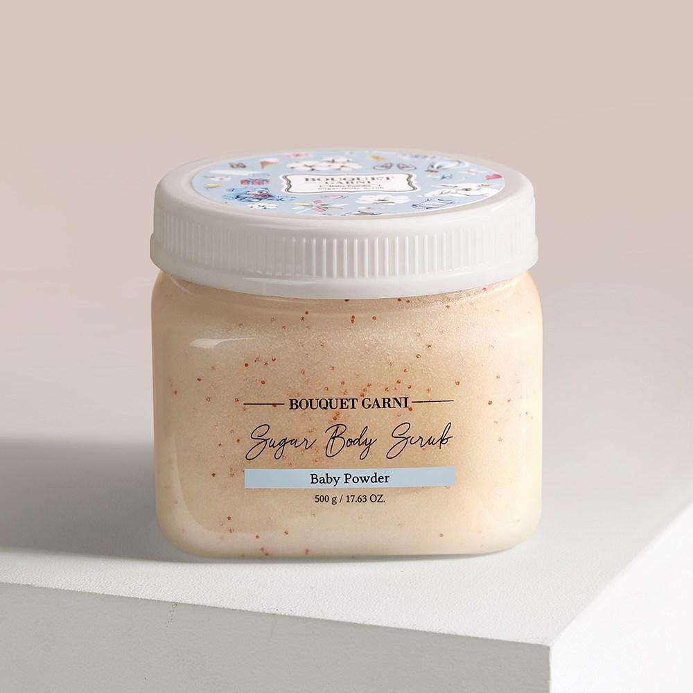 Bouquet Garni Sugar Body Scrub Baby Powder Scent, 500g, 1 piece