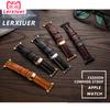 Leather strap for Apple watch band 44mm 40mm 45mm 41mm 49mm 42mm 38mm Butterfly buckle Bracelet iwatch serie 3 5 6 se 7 8 ultra