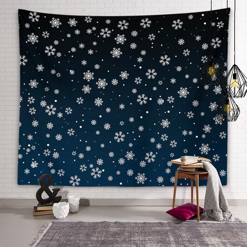 Inverno Fiocco di Neve Motivo Ghiaccio Decorazione da Parete Arazzo Arte da Parete Arazzo Personalità Soggiorno Camera da Letto Stanza Decorazione Casa