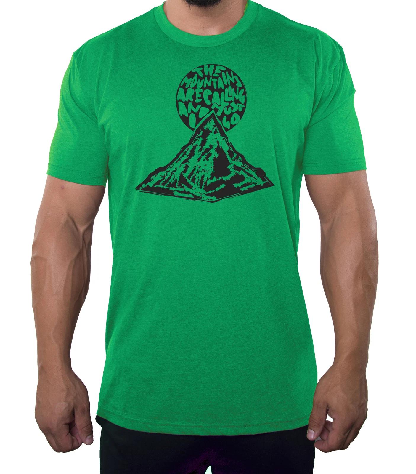 Mountains are calling me Men s Outdoor Shirt, Men s Graphic T-Shirts 2XL