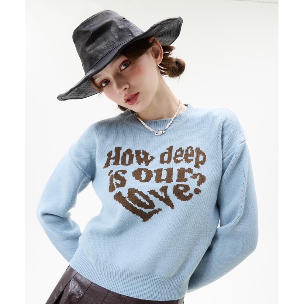 

LUV IS TRUE MV LOVE KNIT(ГОЛУБОЕ НЕБО)