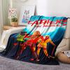 1PC Heathers Print Flannel Blanket, High quality All Seasons, Home Decor, Warmth and Comfort, Perfect for Christmas Gifts