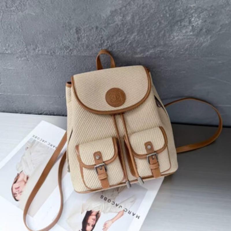 Mi Qia Mei Color-Block Student Backpack