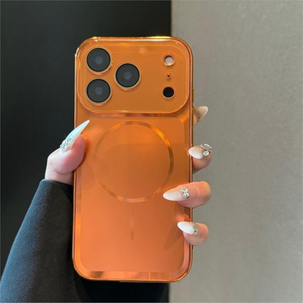 Luxury Original Crystal Camera For Magsafe Case for iPhone 17 16 15 14 13 Pro Max Candy AG Matte+Plating Soft Magnetic Cover