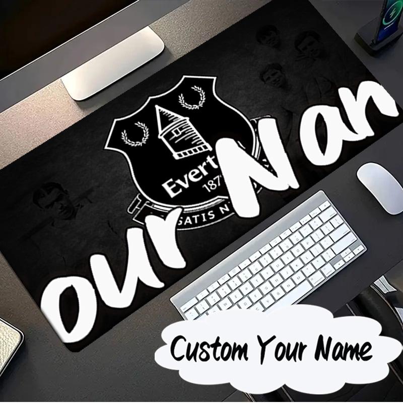 Custom Name Mouse pad Fc Everton Crest Design Mouse pad, Gaming Mouse Pad, keyboard pad, Desk Decor for computer notebook Fan Birthday Gift
