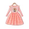 Girls' Adorable Capybara Long-Sleeve Dress Summer Children's Fashion Cartoon Puffy Princess Dress