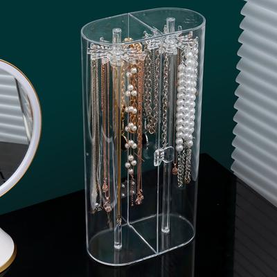 Plastik Takı Kutusu Düzenleyici Kadın Yüzük Kolye Takı Kutuları Saklama Bilezik Küpe Şeffaf Teşhir Standı Aksesuarlar