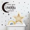Moon Stars Family Quote Wall Sticker Removable Living Room Bedroom Table Decor