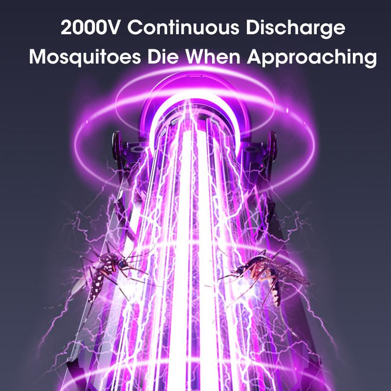 Electric Mosquito Killer Lamp USB Outdoor Insect Killer Camping Lantern Rechargeable Fly Swatter Killer Light Summer Necessary