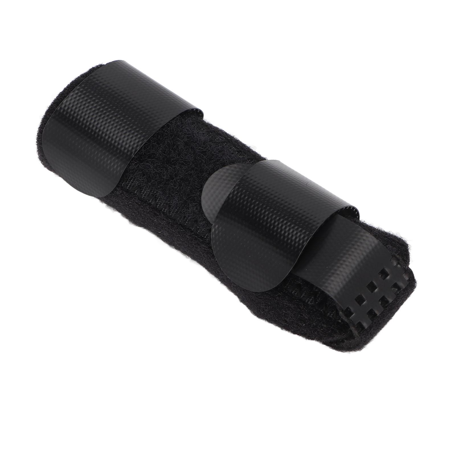 

Finger Splint Soft Breathable Adjustable Finger Brace with Removable Aluminum Strip for Straightening Black чорний