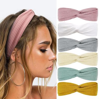 4 Pezzi Fasce per Capelli da Donna Annodate a Torsione Boho Elastiche Fasce per Capelli per Ragazze Turbante Incrociato Accessori per Capelli da Donna Copricapo