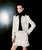 Chaenyuyog Check Mini Flare Skirt [Black Check]