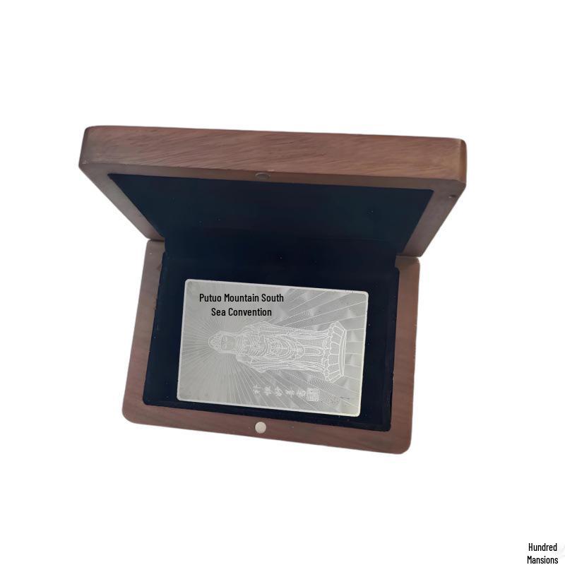Yabin 999 Sterling Silver Custom Engraved Mirror-Finish Commemorative Corporate LOGO Plaque