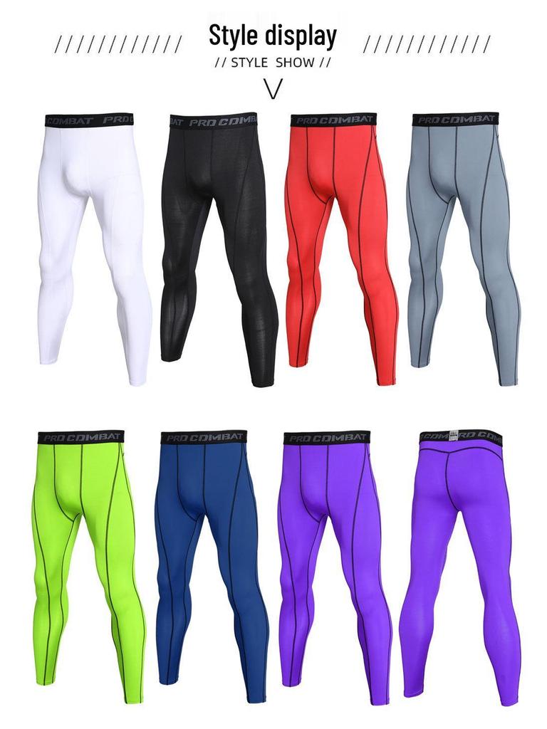 Herren Schnelltrocknende Elastische Fitness-Tights