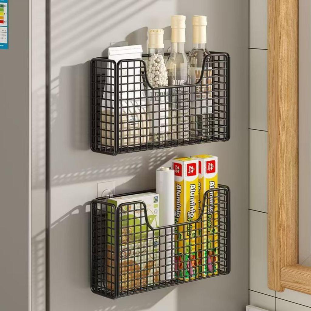 Wall-Mounted Storage Box Punch-Free Installation Kitchen Bathroom Rack