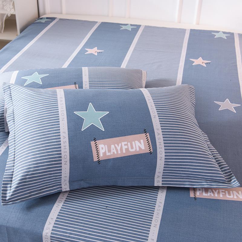 Cotton Pillowcases: Pure Cotton, Simple Style for Home, Dorms, Single & Double Rooms (Single/Pair)