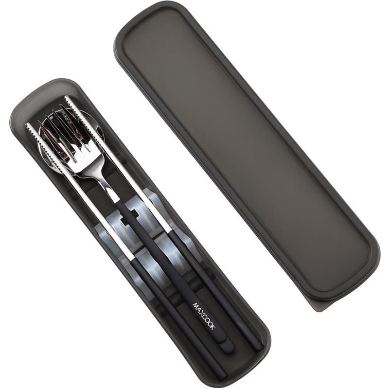 Maxcook 304 Stainless Steel 4-Piece Travel Utensil Set