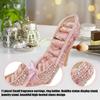 Fabric And Plastic Jewelry Display Stand For Earrings Rings High Heel Design Accessory Rack for Home Tabletop Dresser