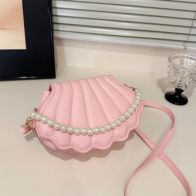 

Модная нишевая ручная вечерняя сумка женская сумка 2025 новая высококлассная сумка для помады сумка через плечо с одним плечевым ремнем сумка-ракушка розовый