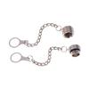 M12 Connector Dust Cover Rust Resistant Metal Waterproof Inner Outer Thread Cap for Telecommunication Tower Wiring