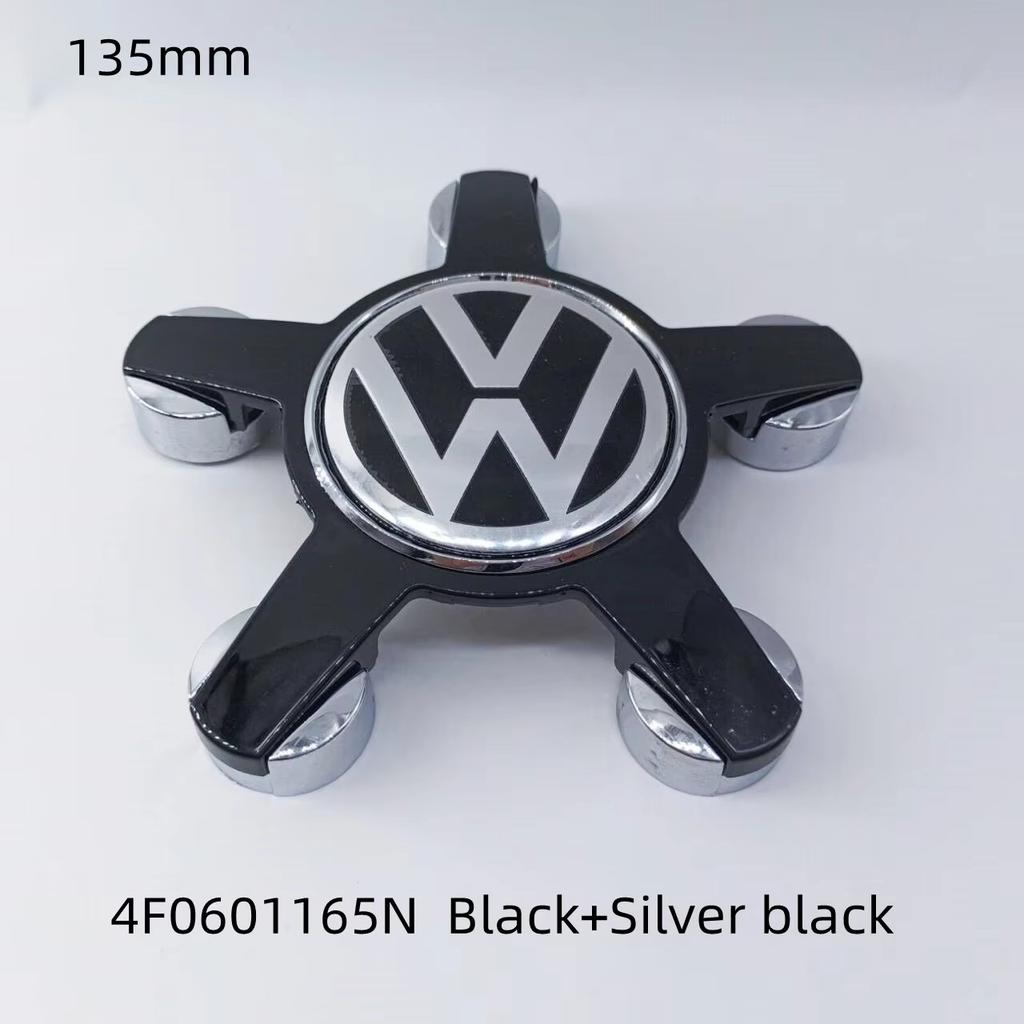 For VOLKSWAGEN VW 4pcs For Volkswagen Golf Polo 135mm 4F0601165N 5Pins Car Wheel Center Caps Rim Hub Cover Hubcap Logo Badge Emb