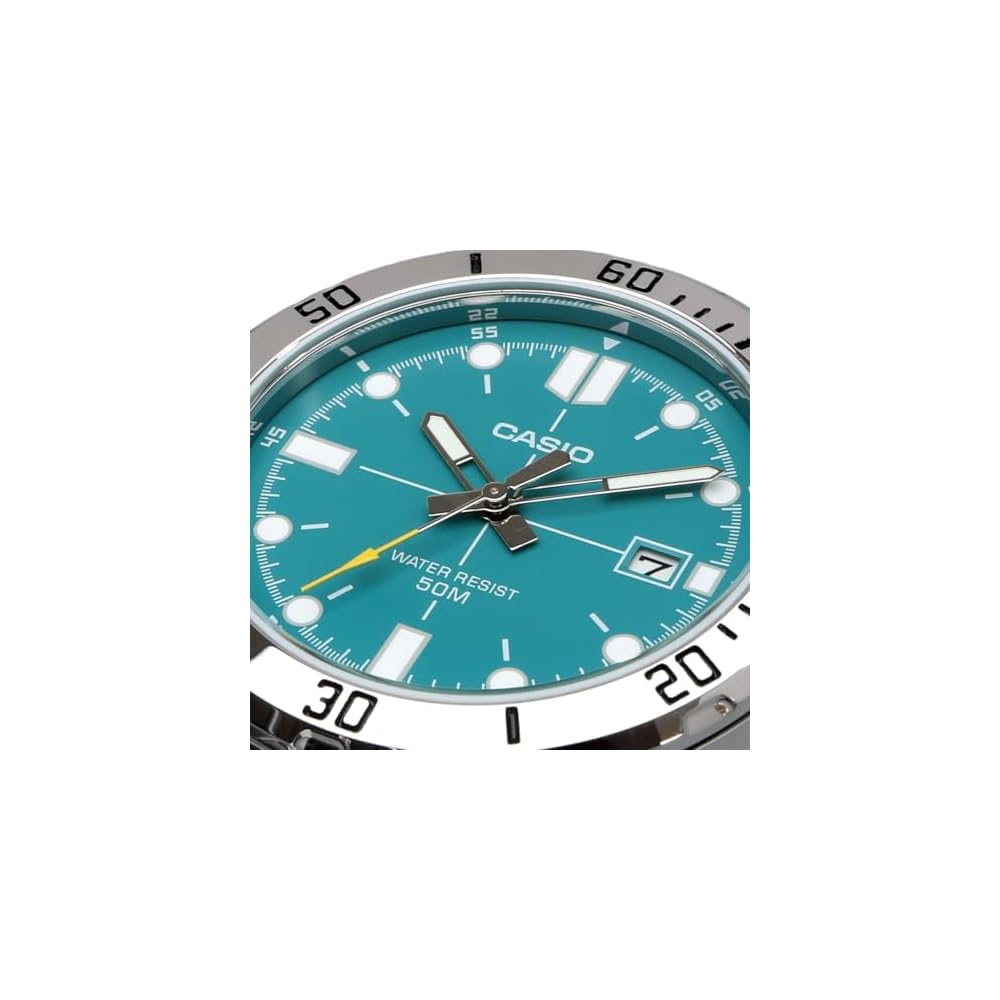 Casio Standard Analog Quartz Men's Watch MTP-VD01D-3E2V Metal Band Blue Green Overseas Model