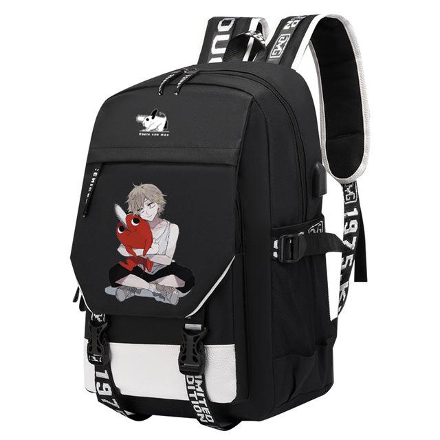 Animation, Chainsaw Man, Sac à dos, Sac de voyage d'extérieur, Cartable étudiant grande capacité.