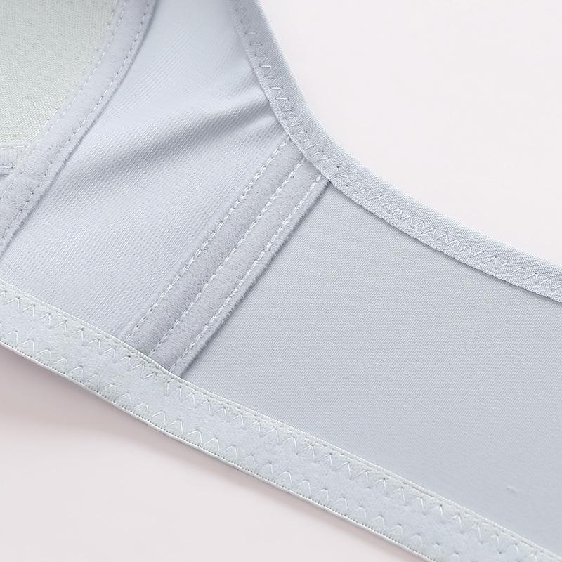 Oddychający i Błyszczący Biustonosz Damski - Niemagnetyczny Design Cienkich Miseczek, Zbierający, Wygodny i Dopasowany, Elegancka Bielizna Ciążowa/Damska