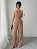 L6751 Dames Effen Kleur Body Shaping Jumpsuit