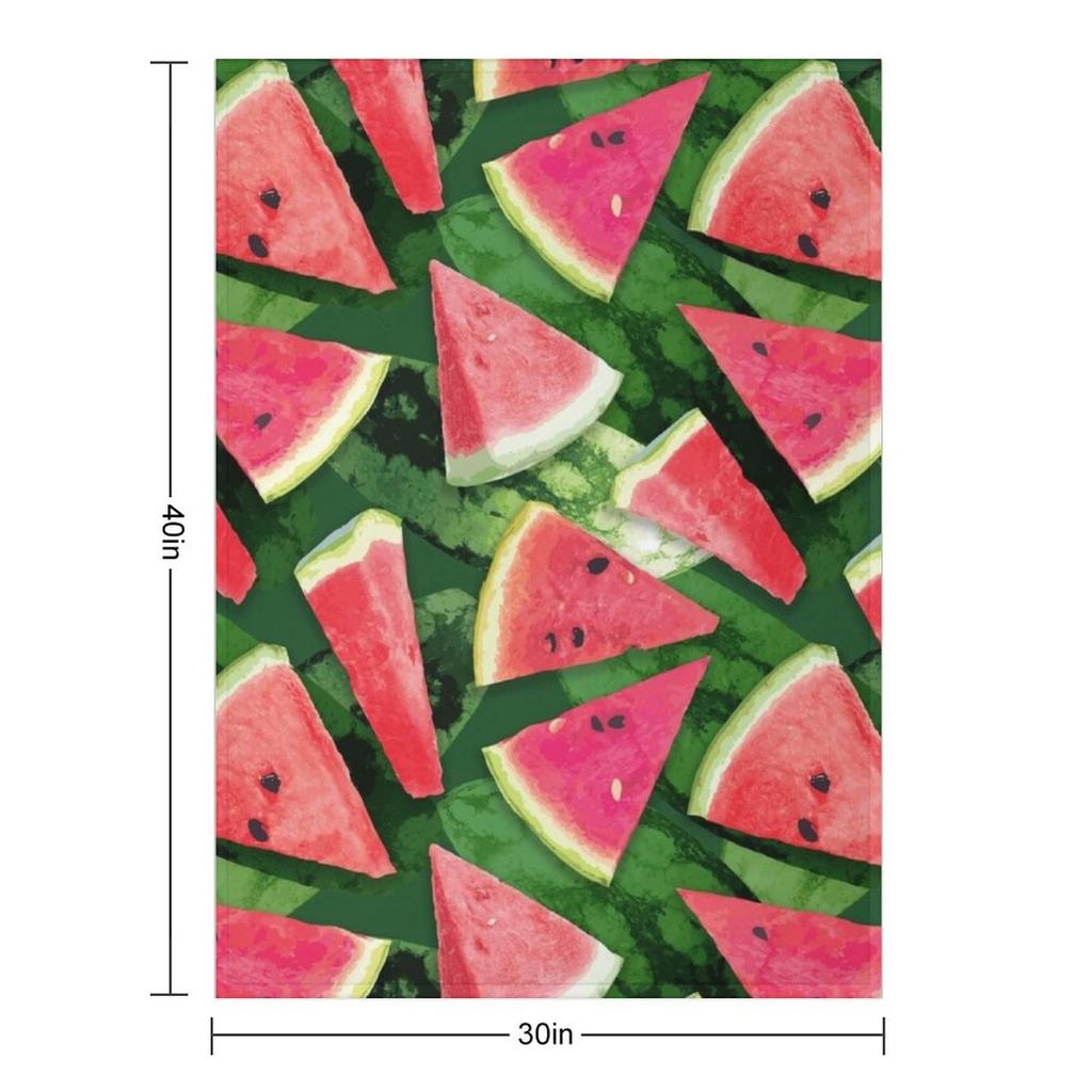 Watermelon Pattern Creation Throw Blanket valentine gift ideas heavy to sleep Luxury Throw Soft Plaid Blankets