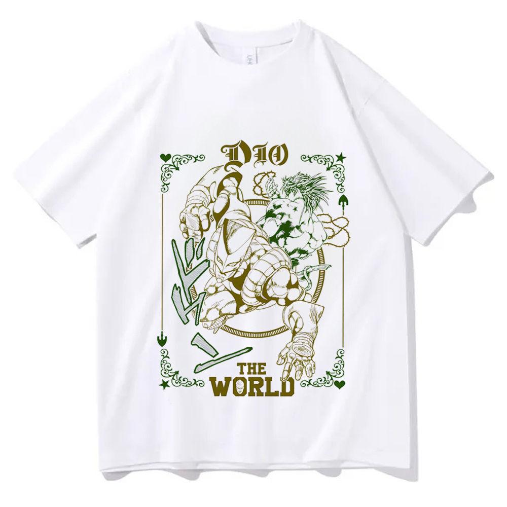 Jojo Bizarre Adventure T Shirt Teen Colorful 80s Grunge Korean Clothes T Shirt Korean Clothes University Y2k Classic Anime Tops