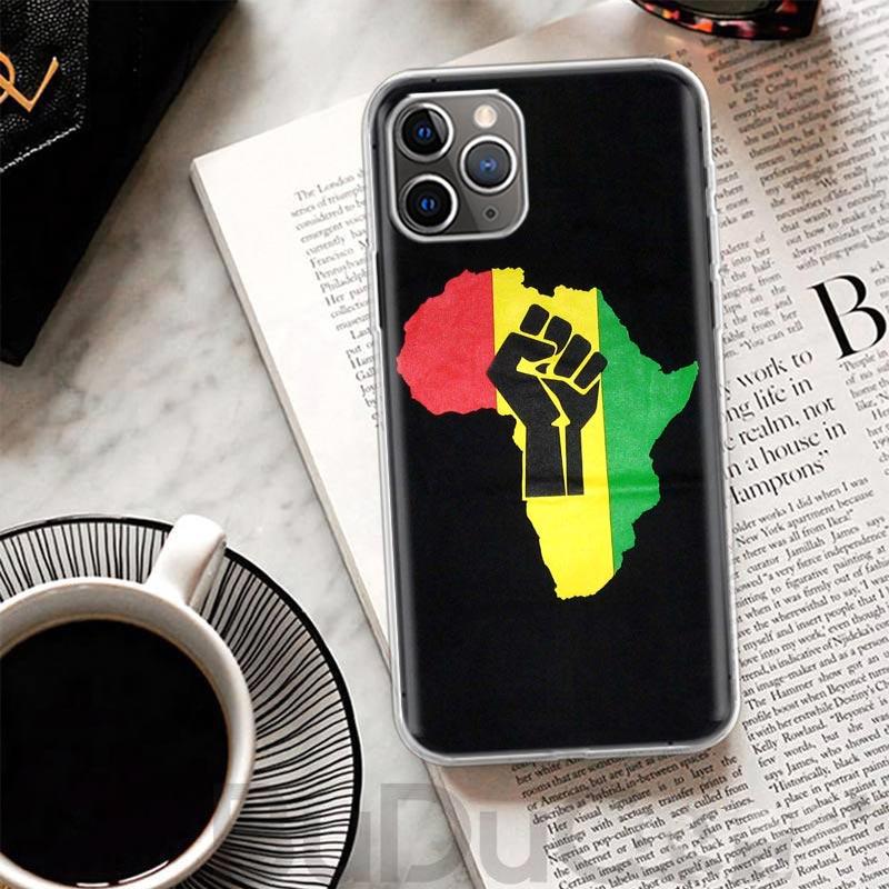 Africa Map Geography Painted Cover For iPhone 16 15 14 13 12 11 Pro Max Apple Phone Case X XS 7 Plus 8 + Art Customized Print Sh