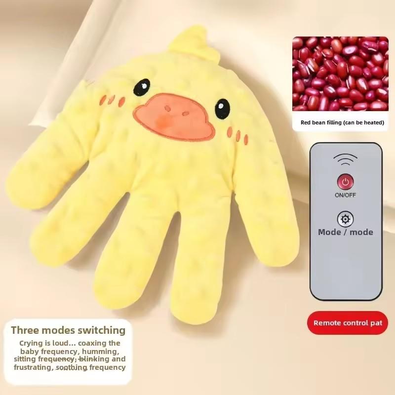 Newborn Electric Simulated Palm Sleep Pillow Baby Startle Prevention Sleep Pad Heated Remote Control Soothing Toy Accessories