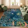 Winter Forest Carpet Pine Tree Pattern Soft Floor Mat for Living Room Bedroom Modern Home Decor Non-Slip Washable Area Rug